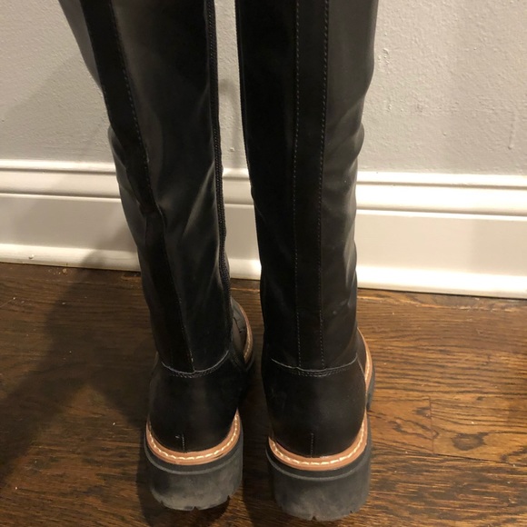 Sun + Stone Lug Sole Platform Combat Boots - Picture 6 of 8